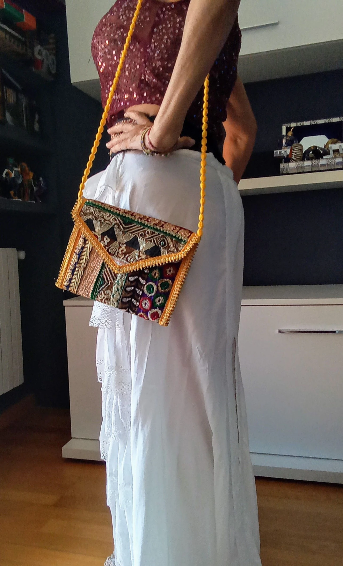 Bolsa India bordada multicolor – photo 4